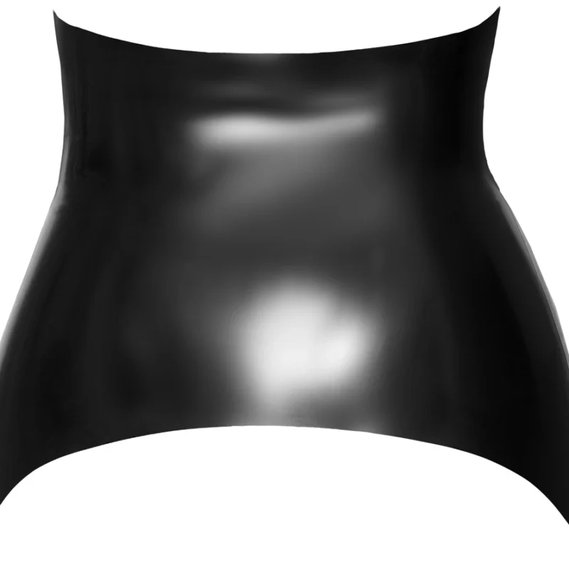 LateX Classic Black Suspender Belt S - Natural Latex, Adjustable Clips