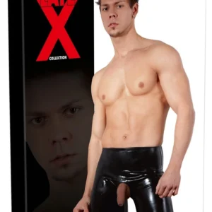 LateX Men's Black Latex Pants S - Anatomical Cut, 4 mm Thickness