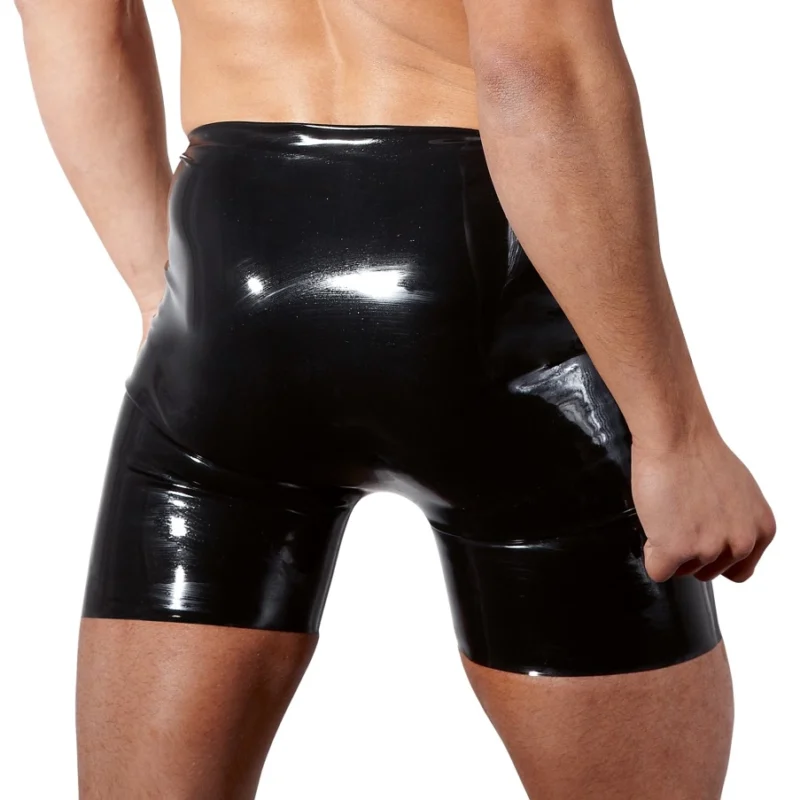 LateX Men’s Latex Pants Black 2XL - Anatomical Fit, 4mm Thickness