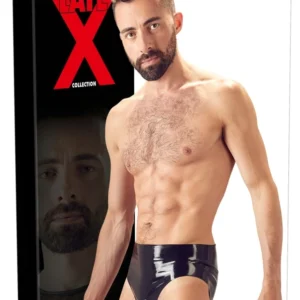 LateX Men's Briefs with Integrated Textured System M Black