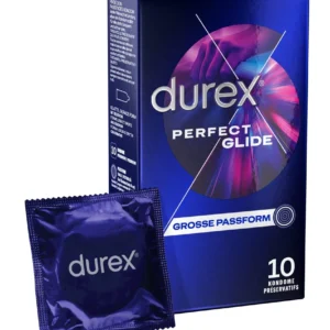 Durex Perfect Glide 10-Pack Enhanced Lubrication Condoms 56 mm