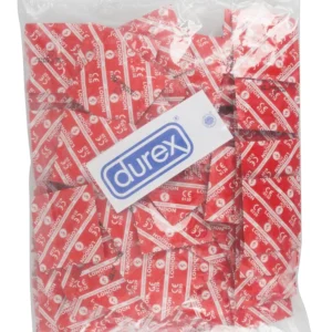 London Red Strawberry Flavour 100-Pack Condoms, Nominal Width 56mm