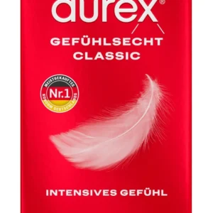 Durex Gefuhlsecht Classic 8pcs Ultra-Thin Anatomical Condoms