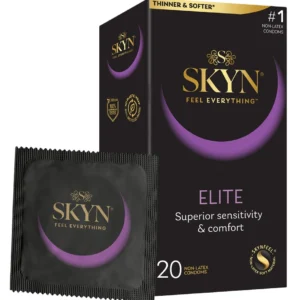 Manix SKYN Elite 20-Pack Ultra-Thin Polyisoprene Vegan Condoms