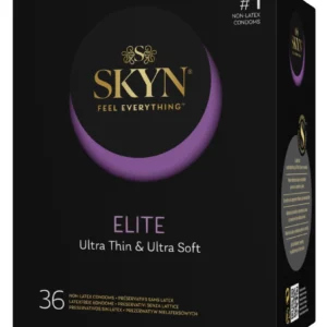 Manix SKYN Elite Ultra-Thin Polyisoprene Condoms 36-Pack Vegan Latex-Free