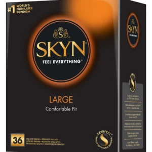 Manix SKYN Large 36 pcs - Latex-Free Polyisoprene Condoms, Extra Comfort