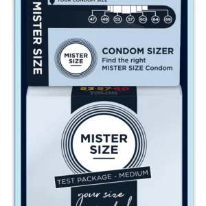 Mister Size Tester Kit Medium 3-Pack Custom Fit Condoms 53-60mm