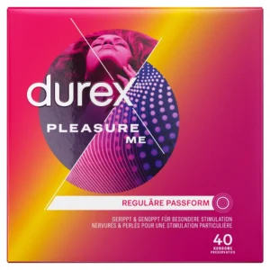 Durex Pleasure Me 40 pcs Textured Latex Condoms Anatomical Shape