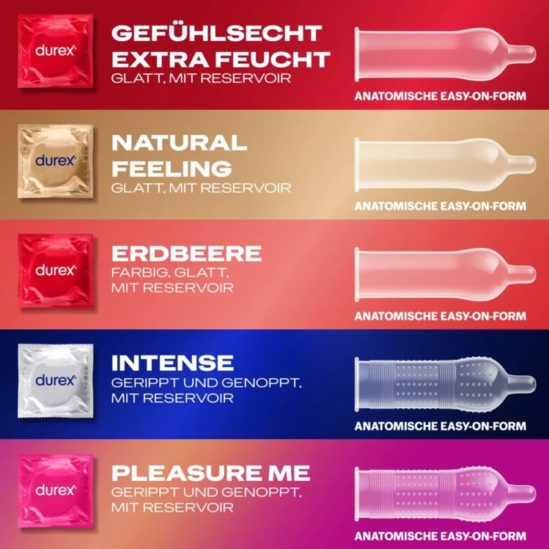 Durex Love Mix Pack 18pcs - Assorted Flavors & Textured Condoms Set