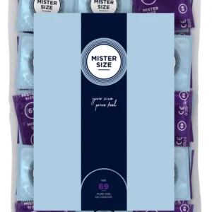 Mister Size 69mm Ultra Thin Vegan Latex 100-Pack - Large Anatomical Fit