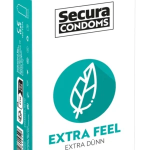 Secura Extra Feel Ultra-Thin Vegan Premium Condoms 12pcs 52mm