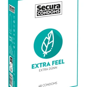 Secura Extra Feel 48pcs Ultra-Thin Vegan Latex Intimate Protection