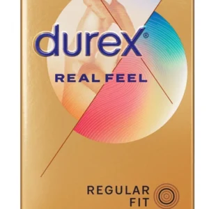 Durex RealFeel Latex-Free Polyisoprene Condoms 8-Pack Anatomical Fit