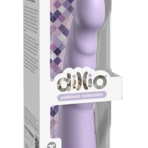 Dillio Platinum Slim Seven 7 Inch Silicone Intimate Device Purple