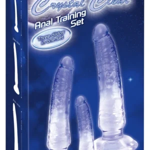 Crystal Clear Set of 3 Transparent Intimate Models with Suction Base PVC
