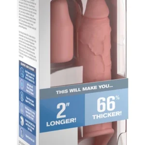 Fantasy X-Tensions Elite 2" Silicone Extension with Strap, Black, 20.3 cm