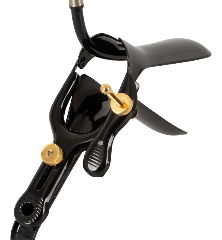 Fetish Collection Speculum Air & Liquid Tube Black-Gold 15cm Steel