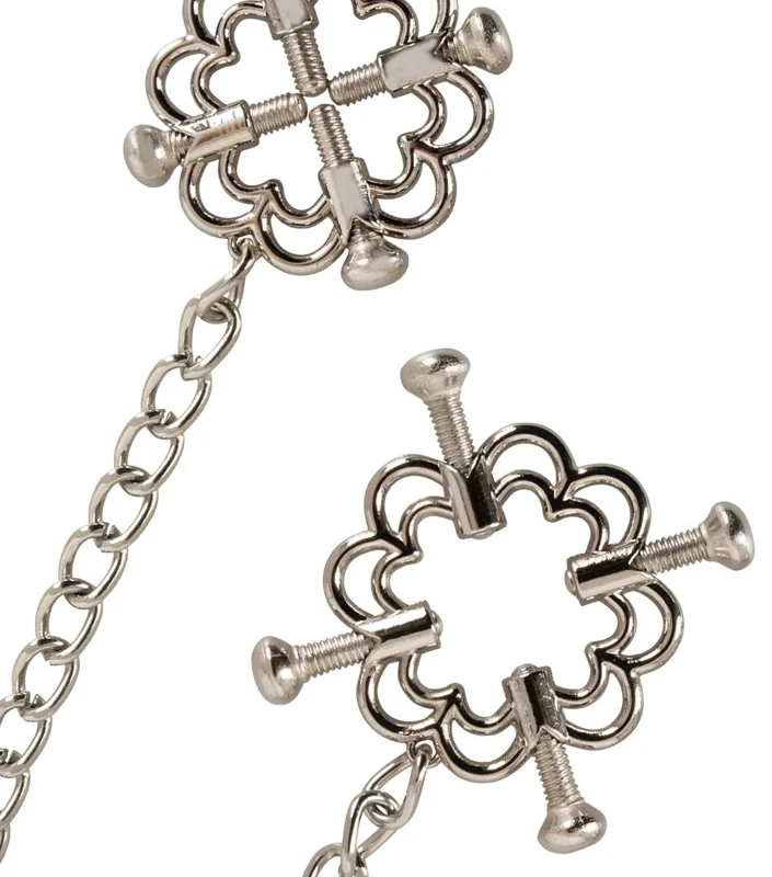 Bad Kitty Stainless Steel Nipple Jewellery with Adjustable Chain 30.5cm