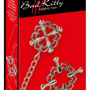 Bad Kitty Stainless Steel Nipple Jewellery with Adjustable Chain 30.5cm