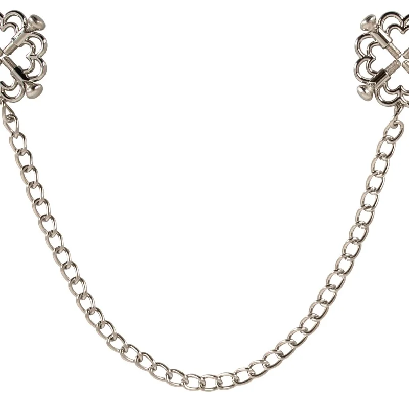 Bad Kitty Stainless Steel Nipple Jewellery with Adjustable Chain 30.5cm