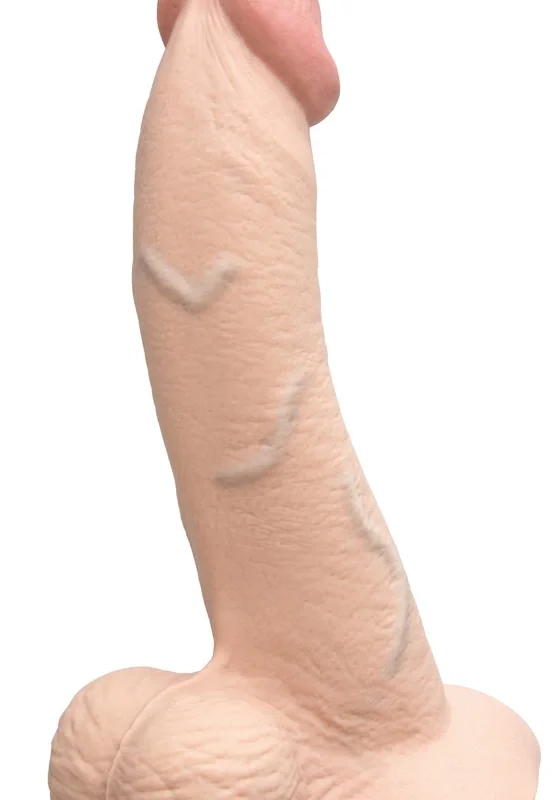 b-Vibe Slipskin 9" Curved Silicone Intimate Model, Cream, 22.3 cm