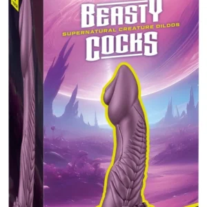 Beasty Cocks Alien Phallus Liquid Silicone Intimate Machine 21 cm Metallic