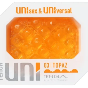 Tenga UNI Topaz Flexible Intimate Sleeve, Dual-Textured, 6 cm, TPE