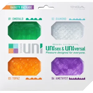 Tenga UNI Variety Pack - Flexible Massage Sleeves Set 4 pcs