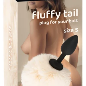 You2Toys Fluffy Tail Silicone Plug S White - Soft Faux Fur, Compact Size