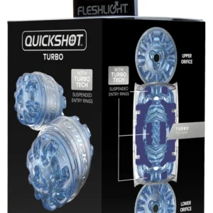 Fleshlight Quickshot Turbo Blue Ice Compact Intimate Device TPE
