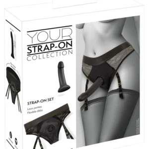 You2Toys Your Strap-On Set - Black Briefs with Adjustable Straps & Silicone System