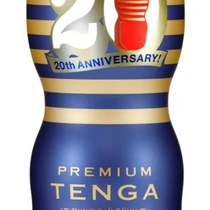 Tenga Premium 20th Anniversary Cup Intimate Machine, 15.6 cm, Blue