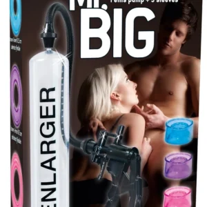 You2Toys Mr. Big Vacuum Enhancement System 32cm with 3 Sleeves, Transparent