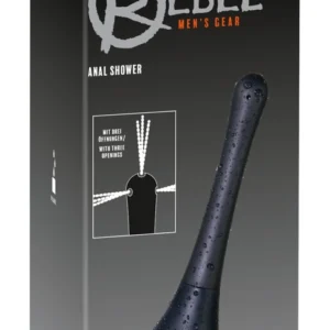Rebel Intimate Cleansing System Black 200ml, Slim Nozzle, 26cm