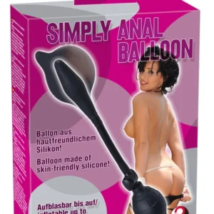 Simply Anal Inflatable Silicone Expansion Plug Black 30cm