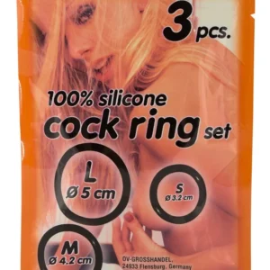 You2Toys Silicone Ring Set 3pcs Black - Adjustable Sizes for Comfort