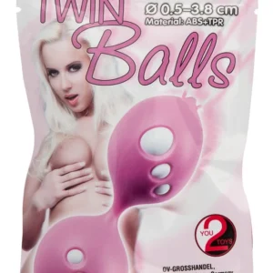 You2Toys Twin Balls - Strengthening System, 11 cm, Pink, 70 g
