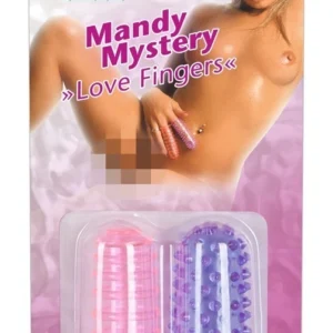 You2Toys Mandy Finger Sleeves Set Pink & Purple Textured 8cm