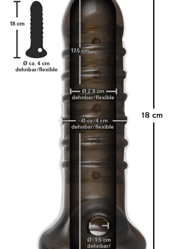 Rebel Smoke Ball & Shaft Enhancement System, Flexible TPR, 18 cm
