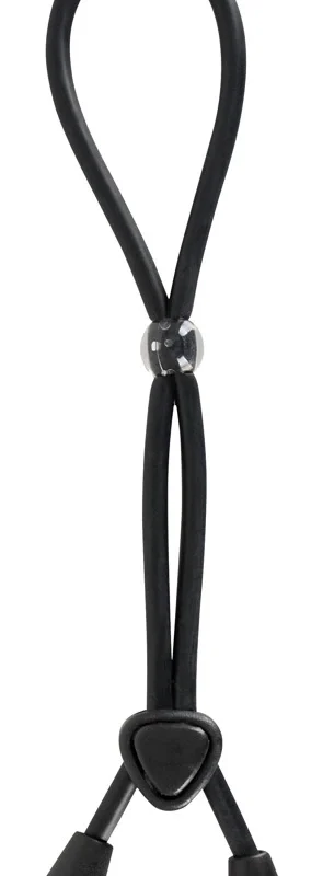 Black Label Adjustable Intimate Loop 38cm - Silicone, Flexible Fit