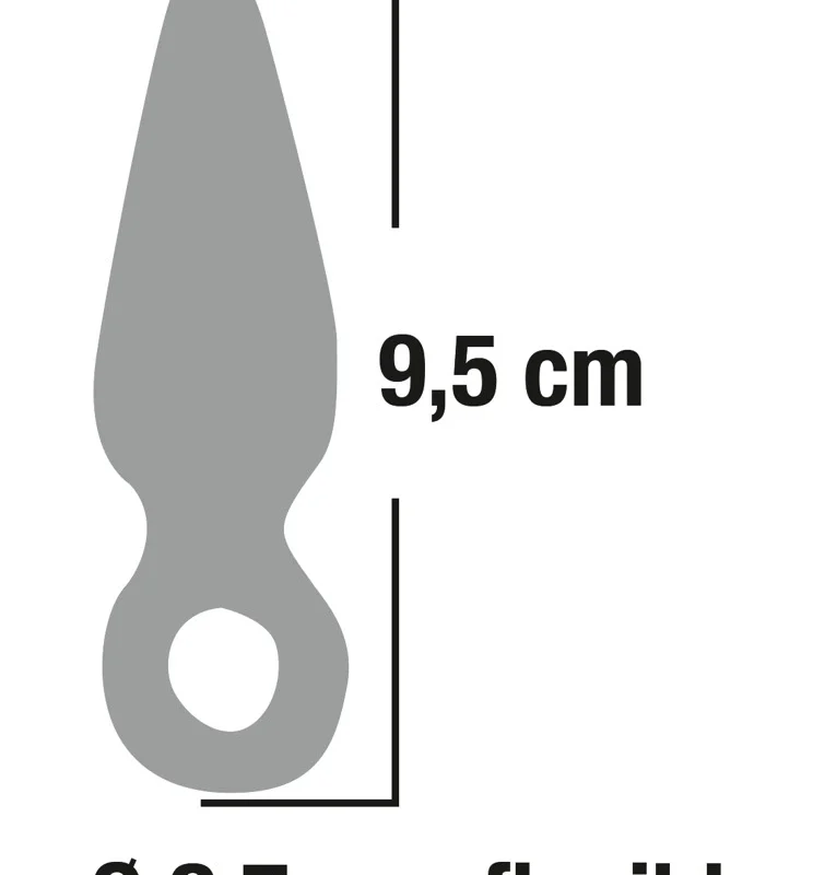 You2Toys Finger Plug Transparent TPR Anal Model with Safety Loop 9.5cm