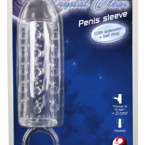 Crystal Clear Intimate Sleeve Extension 11cm Transparent TPE