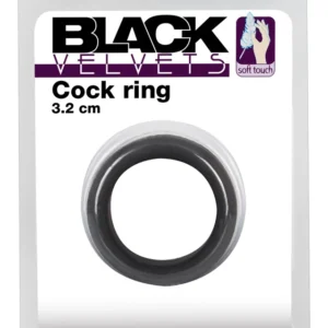 Black Velvets Silicone Support Ring 3.2 cm - Soft Touch, Flexible Fit