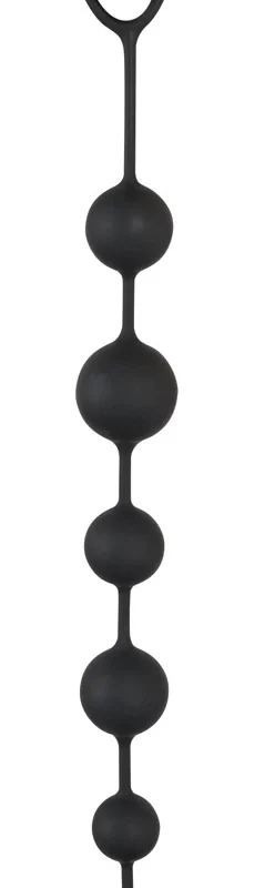 Analinių rutuliukų grandinėlė „Black Velvets“ (juoda)