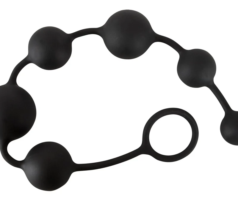 Analinių rutuliukų grandinėlė „Black Velvets“ (juoda)