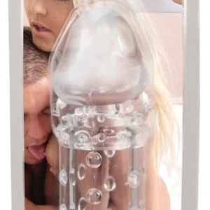 Adonis Extension Transparent Intimate Sleeve, 16 cm, TPE Material