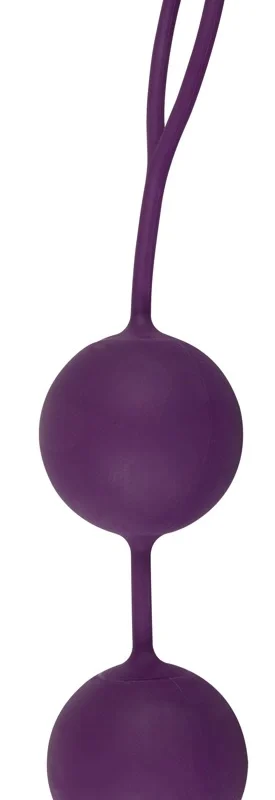 Sweet Smile XXL Weighted Silicone Duo Balls, 21.5 cm, Purple
