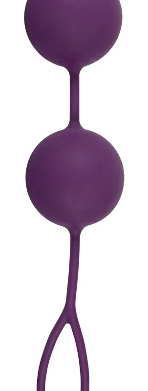 Sweet Smile XXL Weighted Silicone Duo Balls, 21.5 cm, Purple