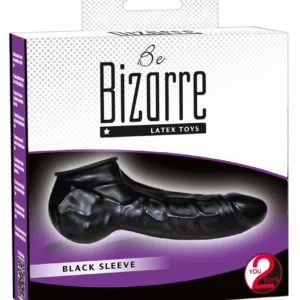 Be Bizarre Undercover Black Latex Anatomical Sleeve 22 cm