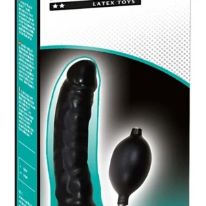 You2Toys Blow Me Up Inflatable Latex Model Black 25cm Adjustable Size